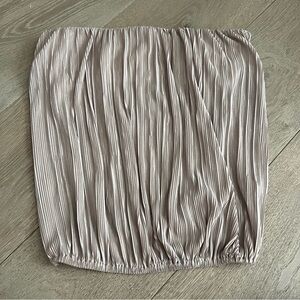 L’Agence Pleated Strapless Top